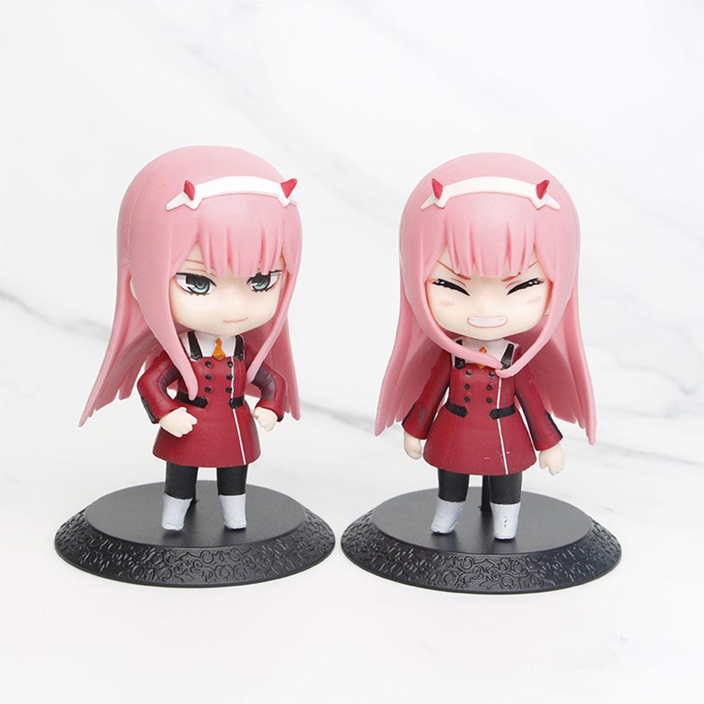 10 см DARLING in the FRANXX Фигурка Зеро Ту Три Q-версия Фигурки Стенд Анимационная Модель Игрушки Подарки Коллекция Декорация ПВХ
