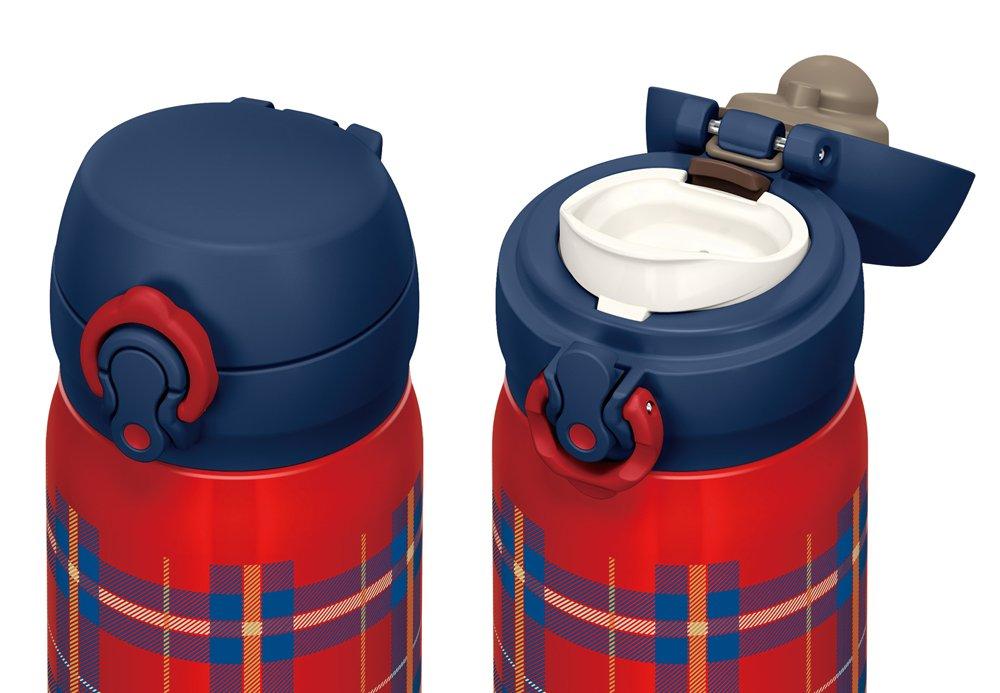 Термос для воды с вакуумной изоляцией, мобильная кружка, открытая, красная, с дистанционным управлением [One-Touch Type] 0,5 л JNL-502G