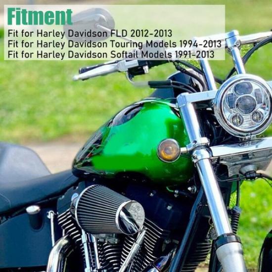 Круглый 7-дюймовый светодиодный кронштейн-адаптер для монтажного кольца фары, хром, подходит для Harley