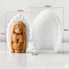 3D Свеча Молящаяся Девочка Силиконовая Форма DIY Ручная Работа Ароматический Гипс Смола Украшения Форма Шоколадные Формы для Выпечки Декор для Дома