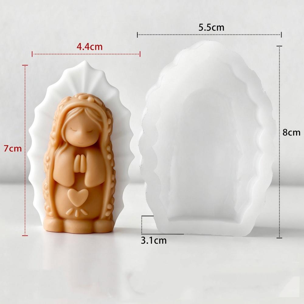 3D Свеча Молящаяся Девочка Силиконовая Форма DIY Ручная Работа Ароматический Гипс Смола Украшения Форма Шоколадные Формы для Выпечки Декор для Дома