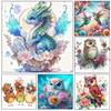 DIY 5D Diamond Painting Owl Dragon Full Round Diamond Embroidery Cartoon Animal Cross Stitch Set Art Home Decoration 2024 New