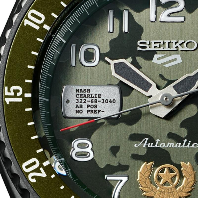 Seiko 5 Sports STREET FIGHTER V Ограниченное издание GUILE SBSA081