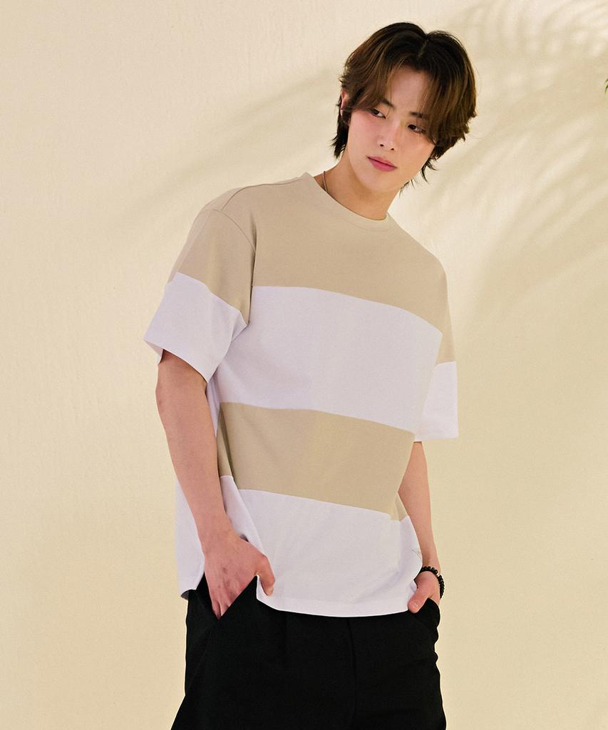 CHASECULT Men'S Color Block Short Sleeve T-Shirt-Dbrk5817D0X
