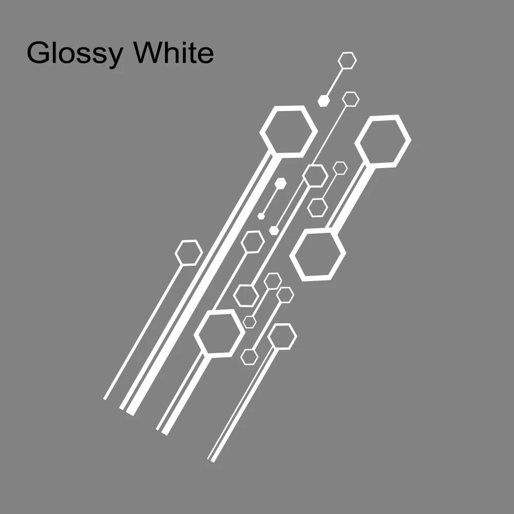 Наклейка на капот автомобиля Шестигранные полосы Наклейка Пленка Декор Тюнинг Аксессуары Для VW Volkswagen Tesla Skoda Volvo Suzuki BMW Seat Subaru