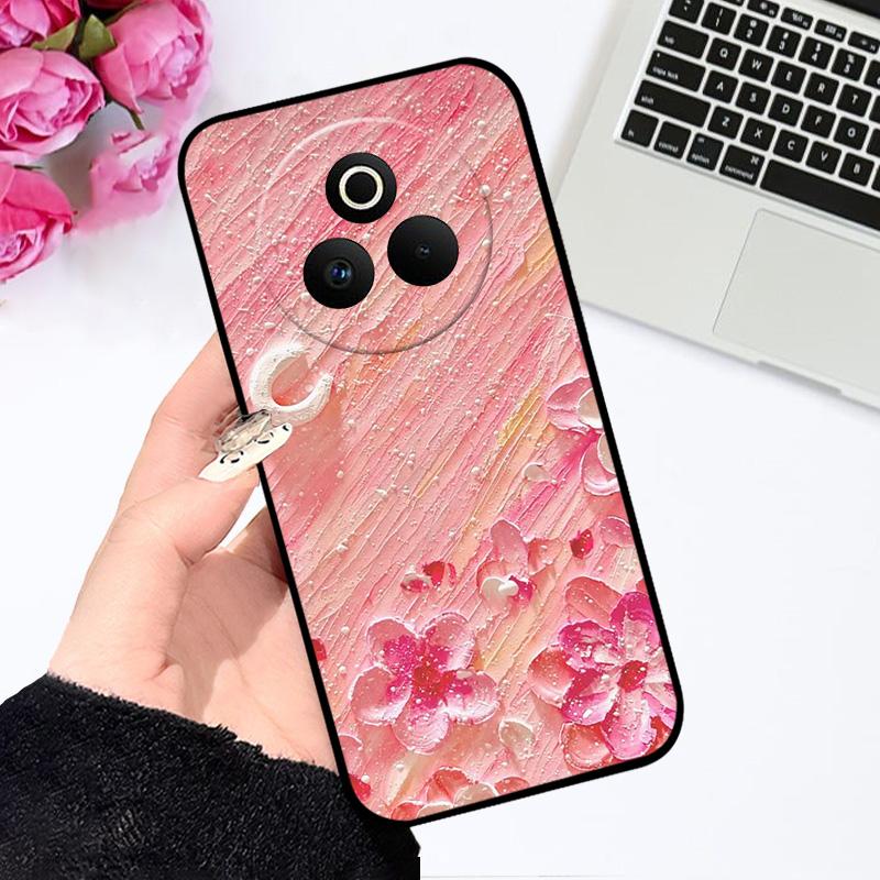 Чехол для Oppo Realme P3 Pro 5G Модный Цветной Расписной Силиконовый Мягкий Чехол для Телефона для Realme P 3 Pro 5G Ударопрочный Бамперные Оболочки