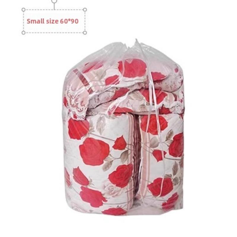 Сумки для хранения одежды, Пыленепроницаемые прозрачные сумки большого размера, Домашняя организация одеял из хлопка большой вместимости для переезда