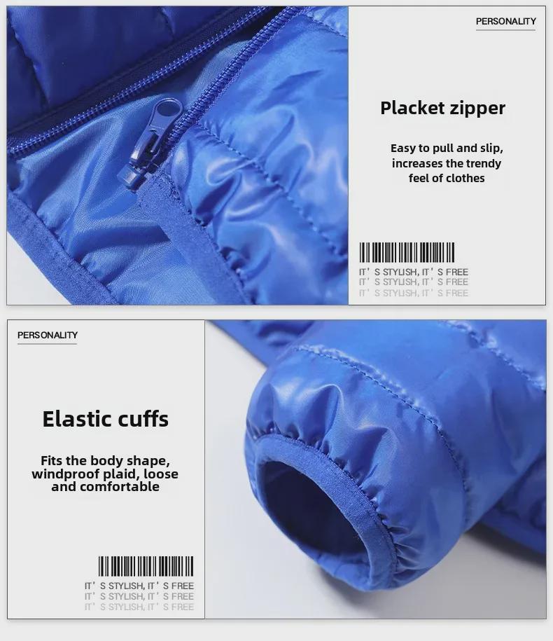 Мужская куртка-пуховик осень/зима 2024 года из хлопка — легкая, короткая модель Bread