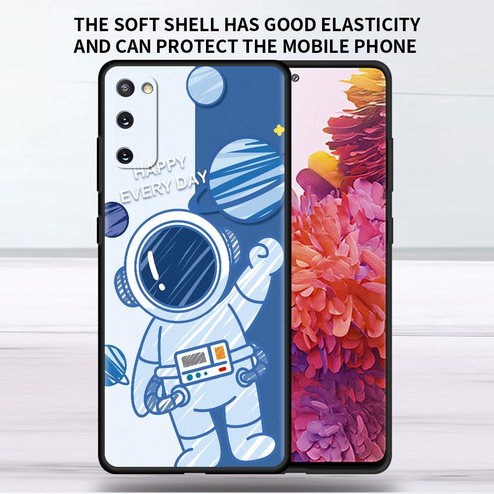Мягкий чехол для Samsung Galaxy Note 20 Ultra 10 Plus Lite A50 A70 A20 A40 A20e 9 8 A60 A10e Funda Чехол для телефона Космос Крутой Астронавт