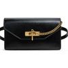 Charles & Keith Маленькая сумка-конверт с цепочкой и пряжкой CK Женская сумка через плечо Черная CK2-80840578