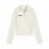 Puma Женский вязаный пуловер-свитшот с молнией на половину лица CNY 636175