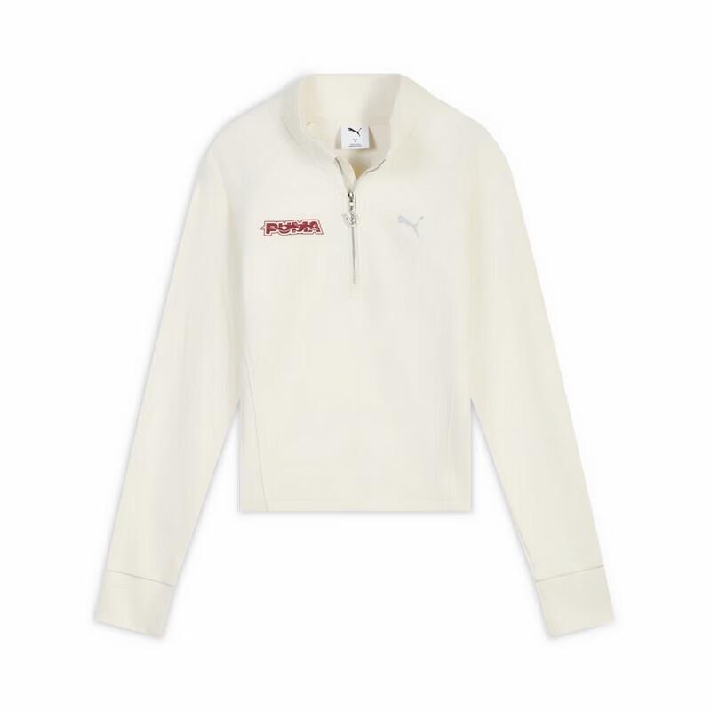Puma Женский вязаный пуловер-свитшот с молнией на половину лица CNY 636175