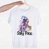Cartoon Sally Face Print Goth T Shirt Women Funny Short Sleeve T-Shirt Summer Fashion Casual Short-Sleeve Tshirts For Women