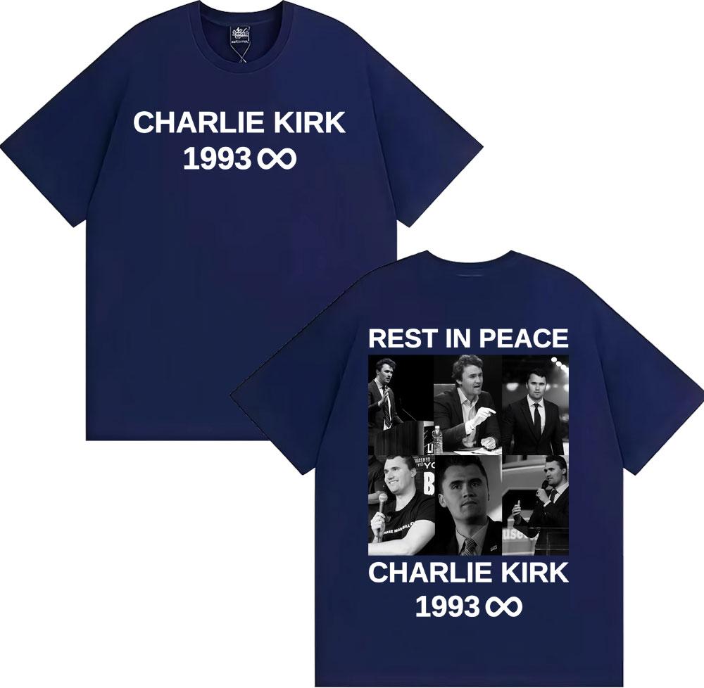 Rest in Peace Charlie Kirk Graphic Tshirts Men Women Fashion Casual 100 Cotton Tee Shirt Harajuku Classic Short Sleeve T Shirt