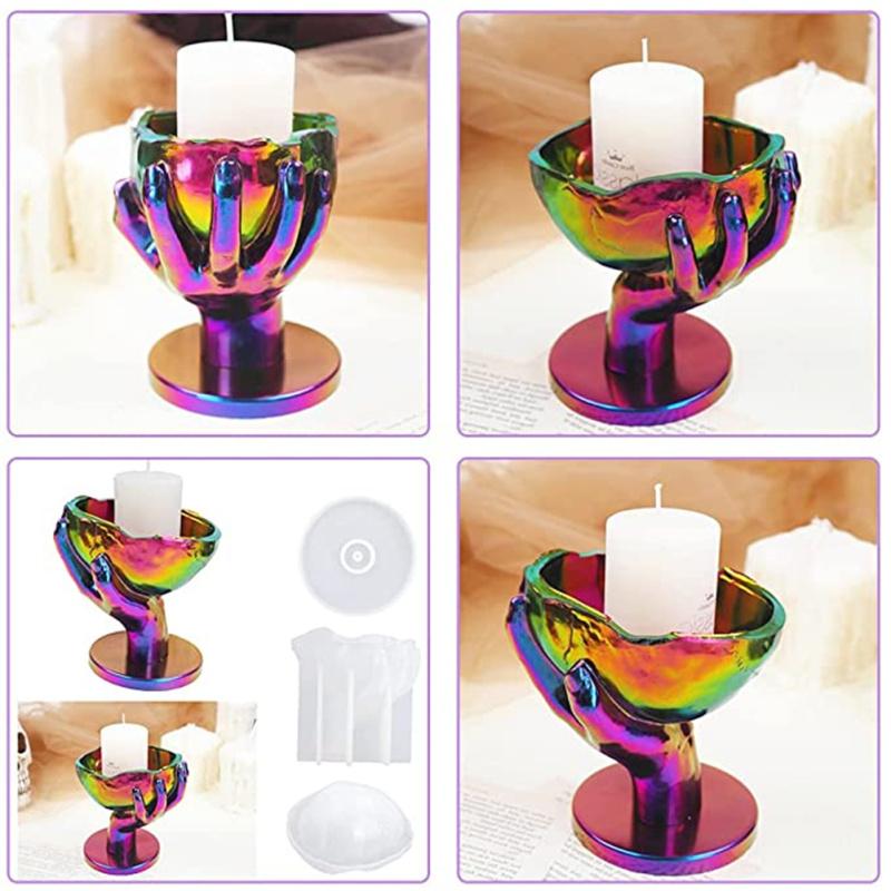 DIY ручная силиконовая форма для черепа, цветочный горшок, настольная коробка для хранения ювелирных изделий, формы из эпоксидной смолы