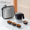 Chaxun Shanyu Rustic Pottery Portable Tea Set