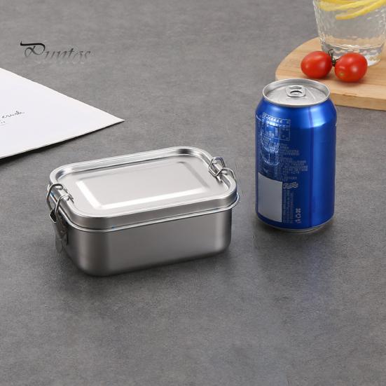 Ланч-бокс из нержавеющей стали, герметичный ланч-бокс для детей и взрослых, контейнеры для еды для сэндвичей, фруктов, закусок