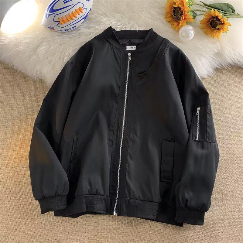 Men's and Women's Lightweight Retro Baseball Jacket - Spring/Autumn, Handsome Loose Fit.