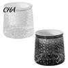 Thickened Imitation Glass Pots Self?Watering Planter Pot, Thick Transparent Flower Embossed Sturdy Stable Plant Containers Decorative Indoor