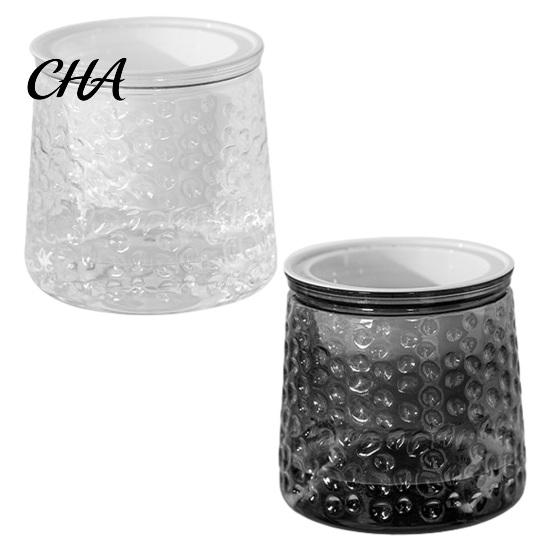 Thickened Imitation Glass Pots Self?Watering Planter Pot, Thick Transparent Flower Embossed Sturdy Stable Plant Containers Decorative Indoor