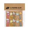 Creative Cartoon Animal Colored Wooden Paper Clip Bookmark For Student Notebooks