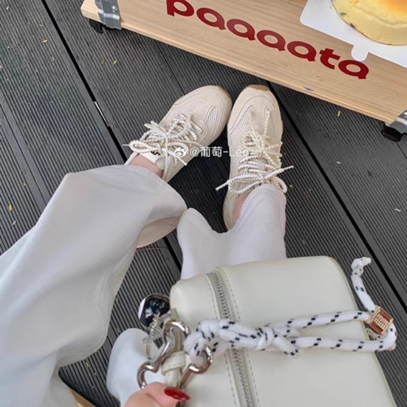 Спортивные туфли Girly Pearl Strap из натуральной кожи с внутренним увеличением высоты, повседневные немецкие кроссовки Forrest Gump