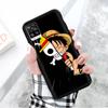 Черный чехол для Xiaomi Redmi 13C Note 9 iPhone XR 7 8 14 15 11 12 13 X XS Pro Max Samsung A25 S23 S24 FE Ultra Plus One Piece Luffy