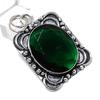 Chrome Diopside Gemstone Handmade 925 Sterling Silver Jewelry Pendant 2.17" V3d43