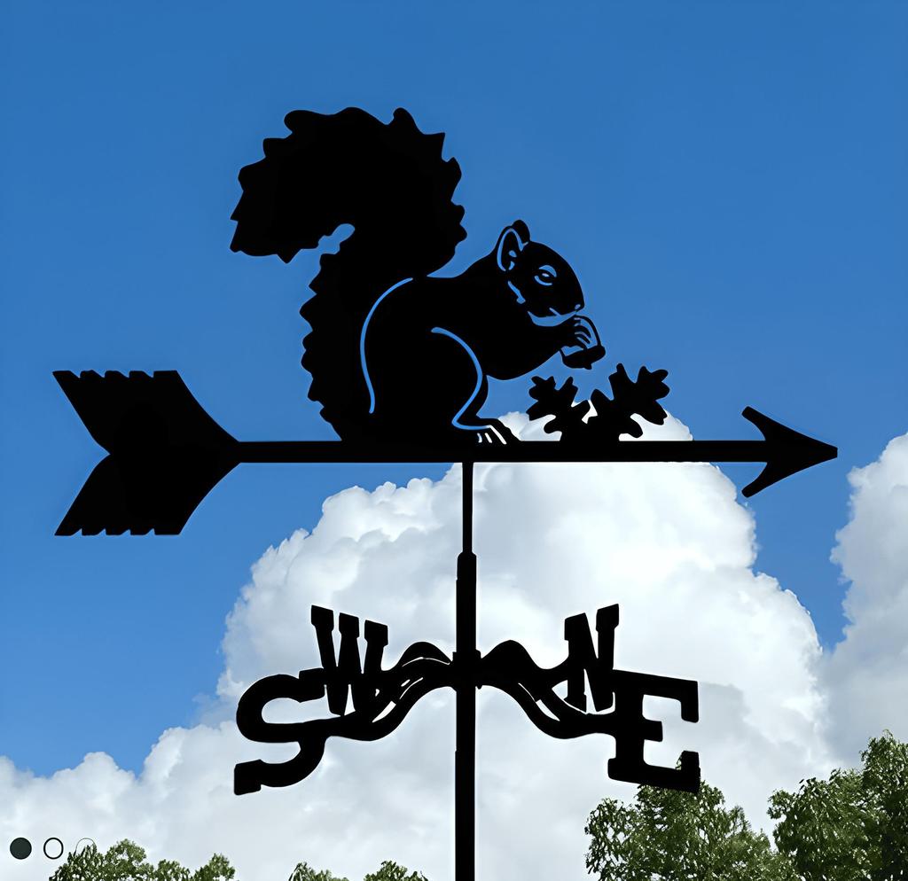 Декоративный железный флюгер - наружное украшение для металлической крыши