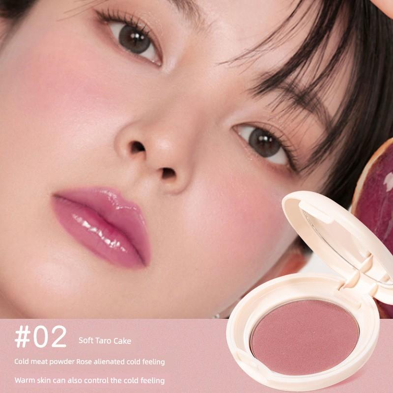 Novo Blusher Mud Highlight Repair Three-in-One Expansion Color Red Female Chin Purple Shrink Orange Color System Best Selling Rouge