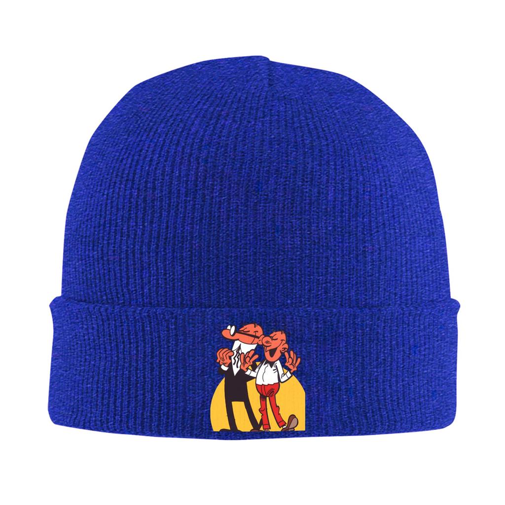 Mort Phil Mortadelo y Filemón Beanie Hats Bonnet Hats Female Male Vintage Outdoor Skullies Beanies Thermal Elastic Caps