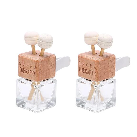 8 мл Автомобильный освежитель воздуха Духи Клип Пустая стеклянная бутылка Ароматическое украшение Диффузор для вентиляционного отверстия Пустое стекло для эфирного масла