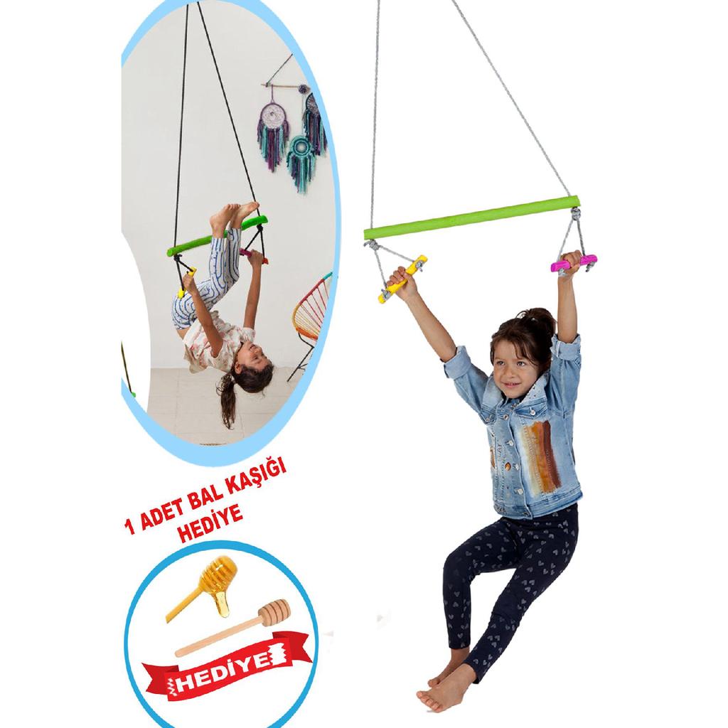 Деревянная трапеция Сенсорная медитация Качели Детская активность Гимнастика Воздушная йога Развитие мышц Переключатель