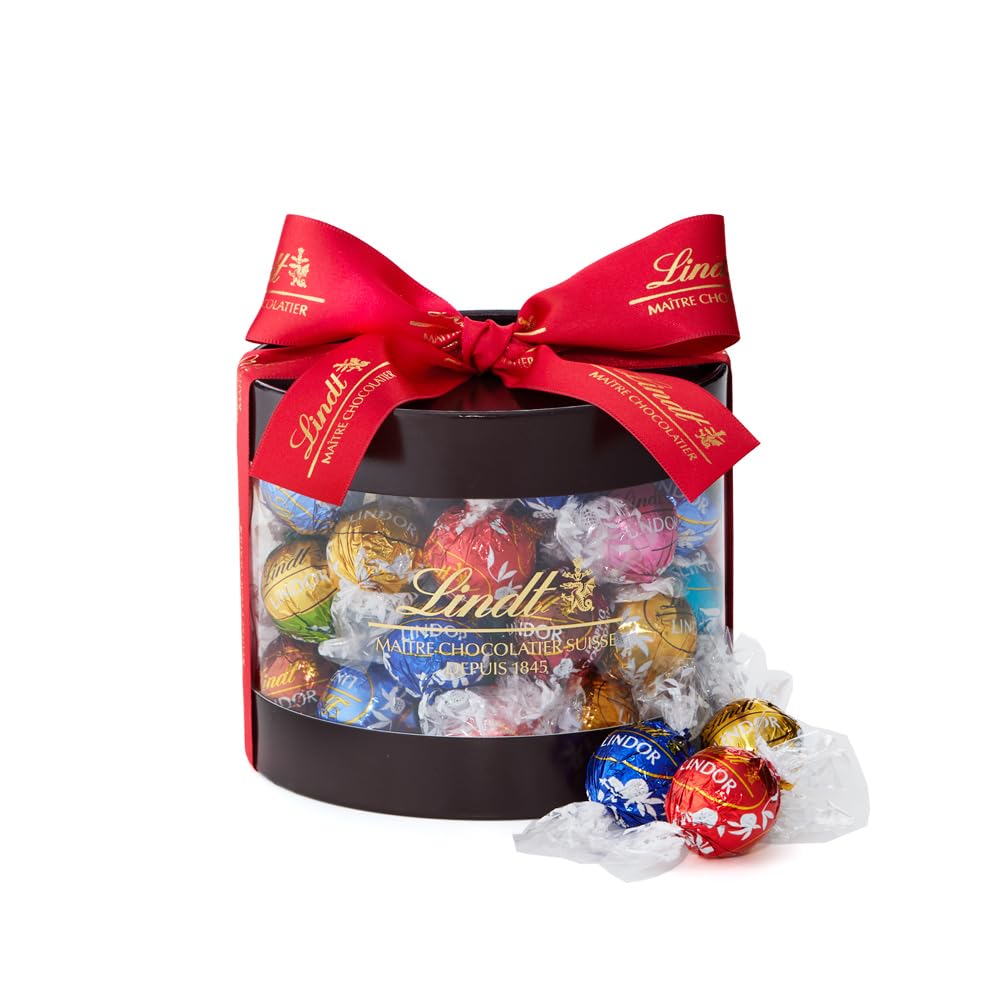 Шоколад Lindt Lindor Gift 35 в индивидуальном порядке с сумкой для покупок L2 [Официальный Lindt] Коробка, кусочки, завернутые, сумка,