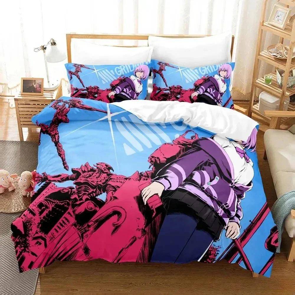 SsssGridman Bedding Collection Single Twin Full Queen King Size Bed Collection Adult Kid Bedroom Duvet Cover Collections Anime Parure De Lit Bed