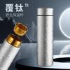 New ice flower lacquered titanium thermos cup light luxury portable gift titanium cup high value home office tea water cup