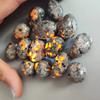 Натуральный камень, яркий огненный камень Yooperlites, светящийся под УФ-полировкой, камень, огненный камень, флуоресцентный содалит, камень для украшения дома