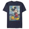 Mickey  Friends Starry Paint Mickey TShirt New