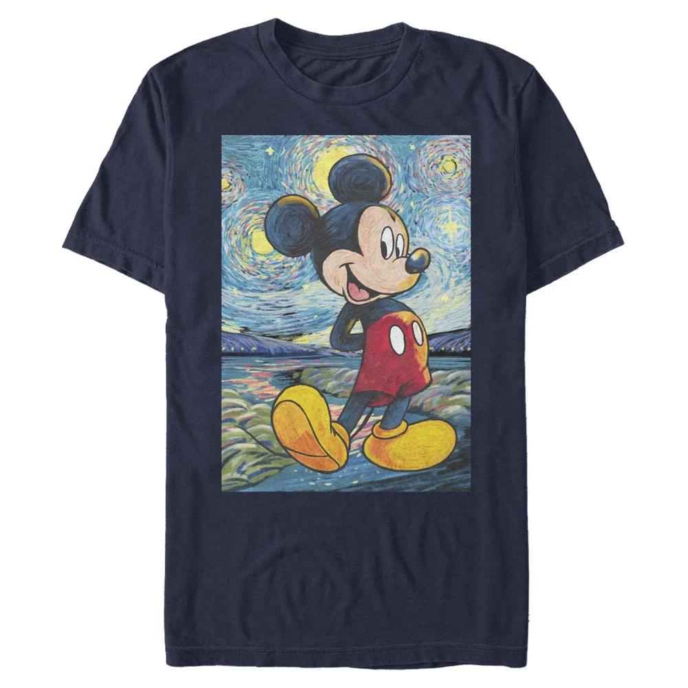Mickey Friends Starry Paint Mickey TShirt New