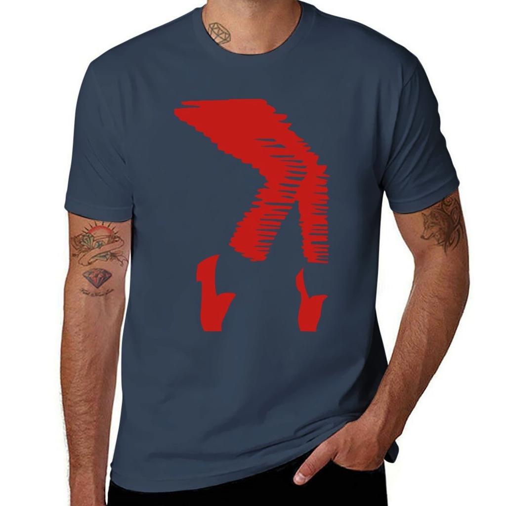 Toe Stand red TShirt Casual Street Style Short Sleeve Tee