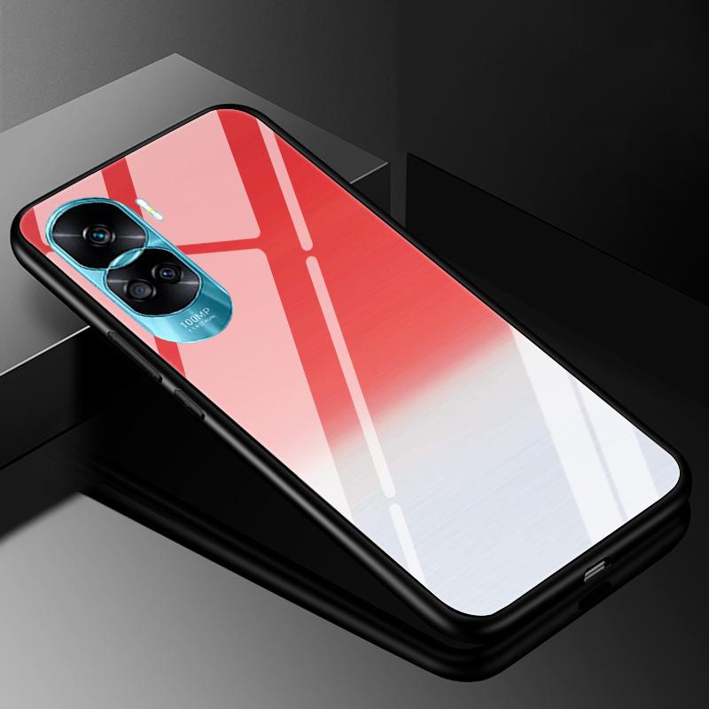 Закаленное Стекло Жесткий Чехол Для Honor 90 Lite 5G Чехол Мраморный Funda Coque Для Honor 90 Pro Honor90 90Lite 90Pro Чехлы Для Телефона Бампер