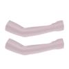 Arm Sleeves with Thumb Hole Sunscreen and Cooling for Women Men Summer Cycling Traveling Fishing Pink