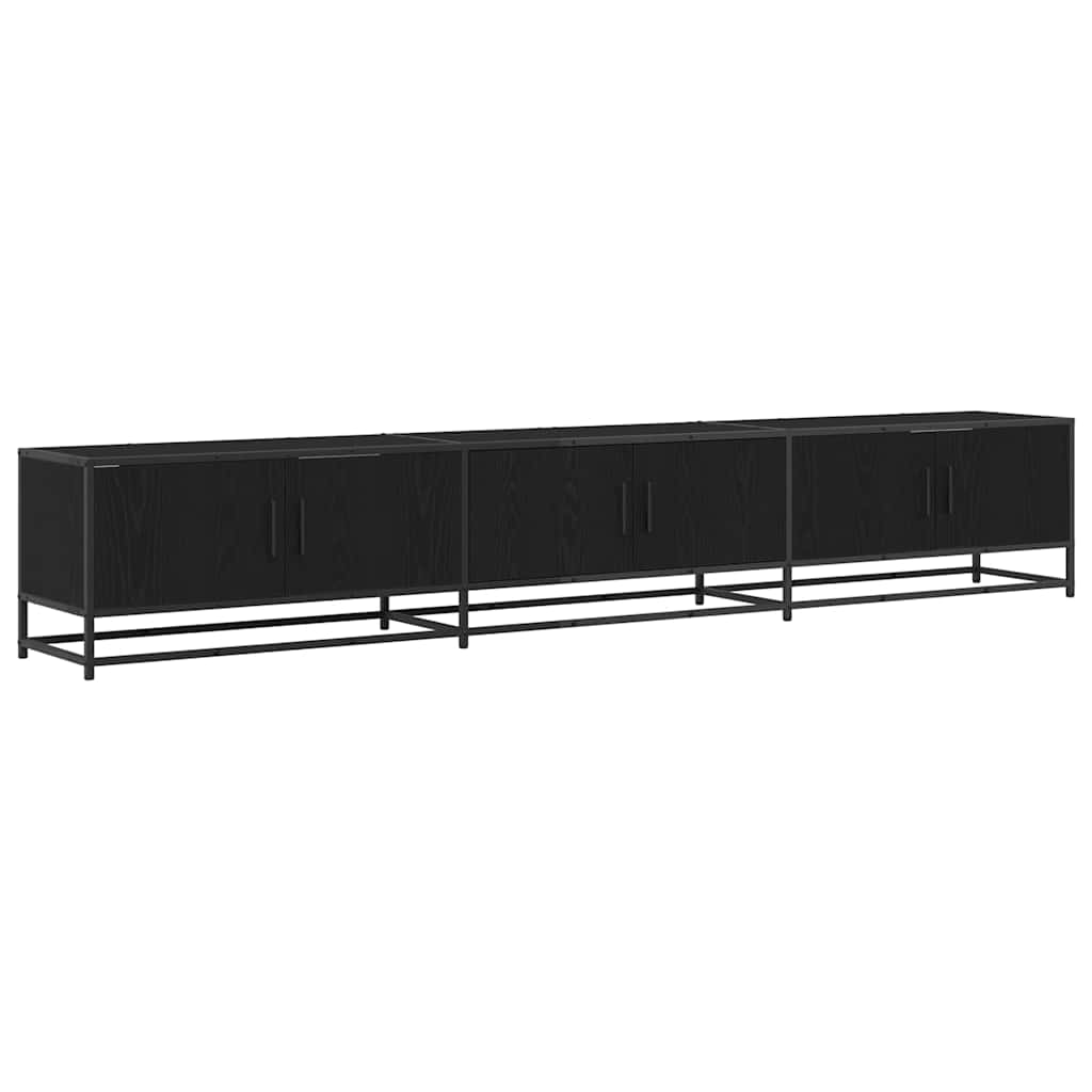 TV Units 2 pcs Black Oak Effect 240 x 35 x 41 cm