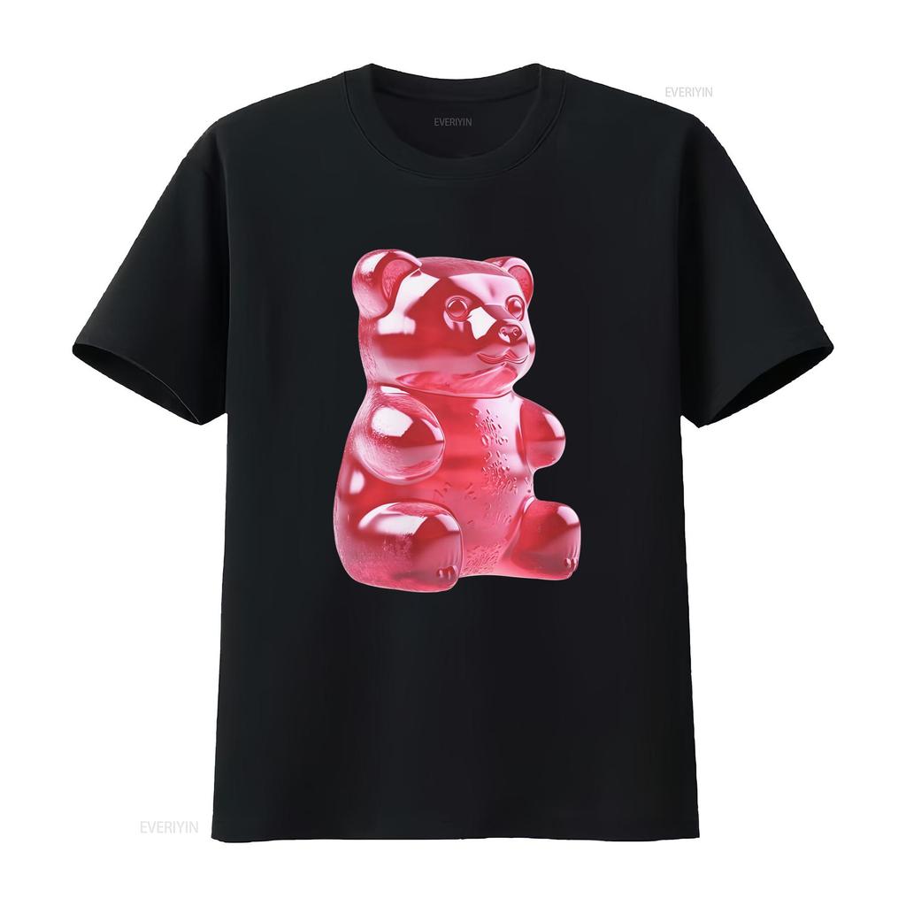 Футболка GUMMY BEAR TEE CANDY POP ART Футболка СЛАДОСТИ ПОДАРОК ДЛЯ МУЖЧИН ЖЕНЩИН ПОДРОСТКОВ ВЕЧЕРИНКА винтажная Стильная универсальная удобная с принтом