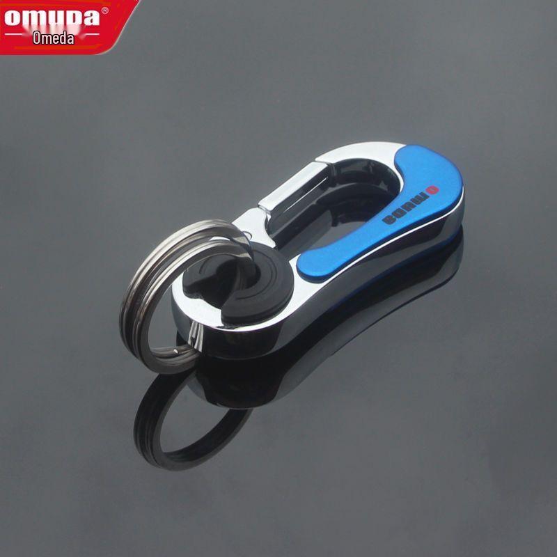 Omeida Мужской цельнометаллический брелок для ключей с двойными кольцами