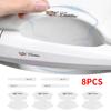 8Pcs Transparent Car Door Handle Bowl Decoration Badge Sticker for Cadillac Escalade CTS CT5 XT5 XTS XLR BLS SLS STS SRX Deville