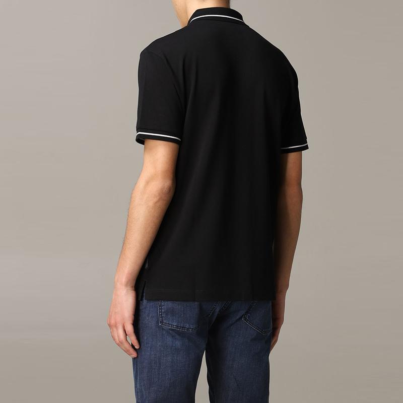 ARMANI EXCHANGEAE Polo Shirt Men's Black 8NZFFL-ZJ5DZ-1200