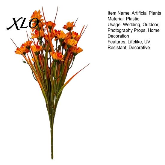 Realistic Faux Plants Fall Artificial Flower with Eucalyptus Leaf, Lifelike Plants, Long Lasting Fake UV Resistant for Autumn Thanksgiving Harvest