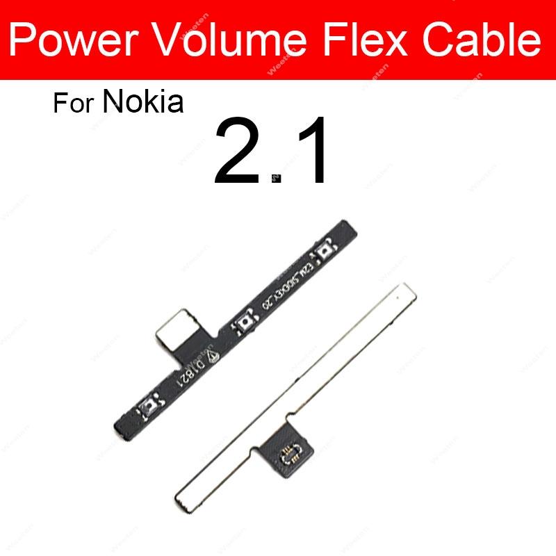 Power Buttons Flex Cable For Nokia 1 2 2.1 3 3.1 3.2 4.2 5 5.1 X2 X3 X5 XL Plus Volume Flex Cable Side Keys Replacement Parts