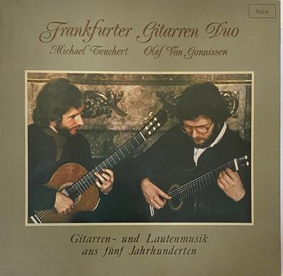 Виниловая пластинка FRANKFURTER GITARREN DUO Музыка для гитары и лютни из пяти BA29011 Blue Angel Германия Классика Б/у